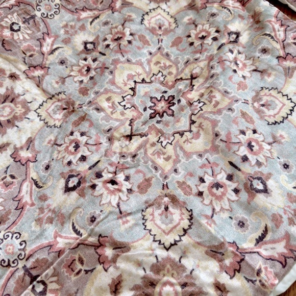 TAHARI King Size Pillow Shams - Velvet Neutral Chinoiserie Paisley Damask - Picture 3 of 13